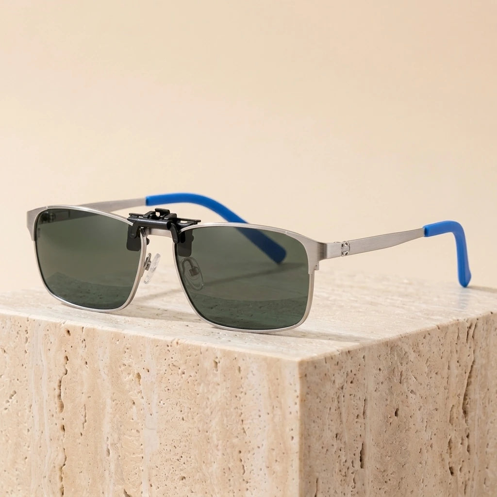 Aimee Unisex Full Rim Square Screwless Stainless Steel Eyeglasses 5085 — view 2 | Aimee at FuzWeb