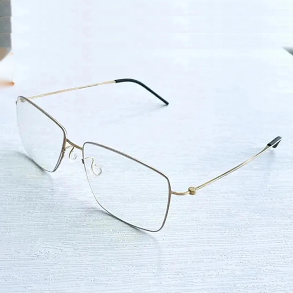Aimee Unisex Full Rim Square Titanium Eyeglasses 5508 — view 1 | Aimee at FuzWeb