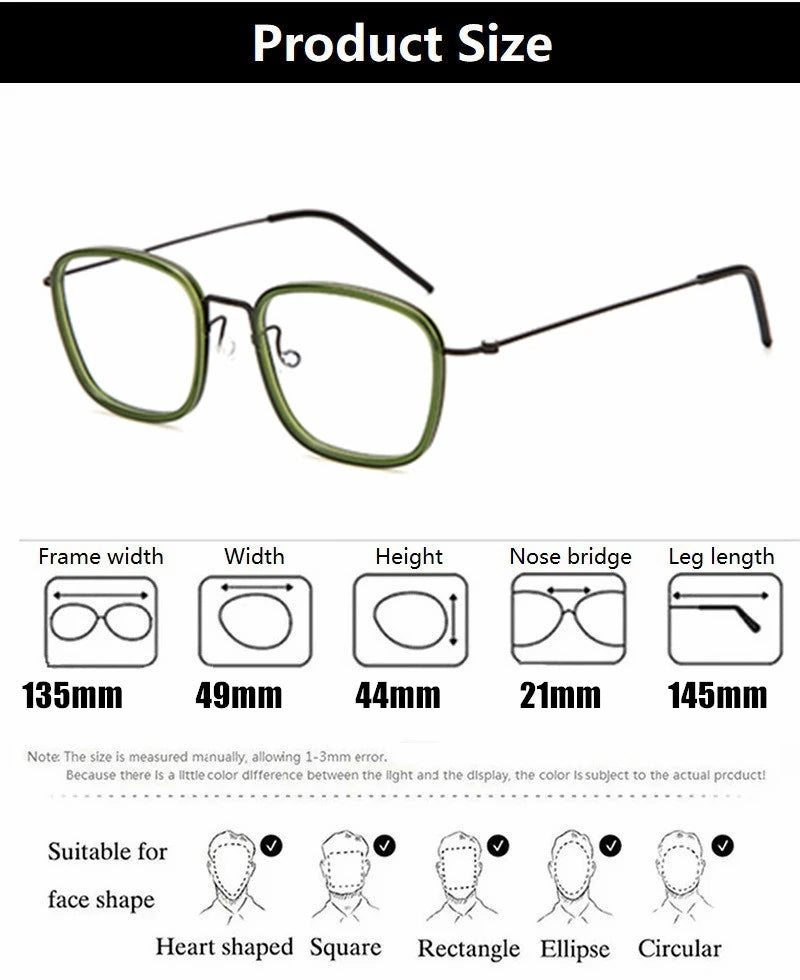 Aimee 5801 Eyeglasses — Frame Dimensions and Sizing Chart