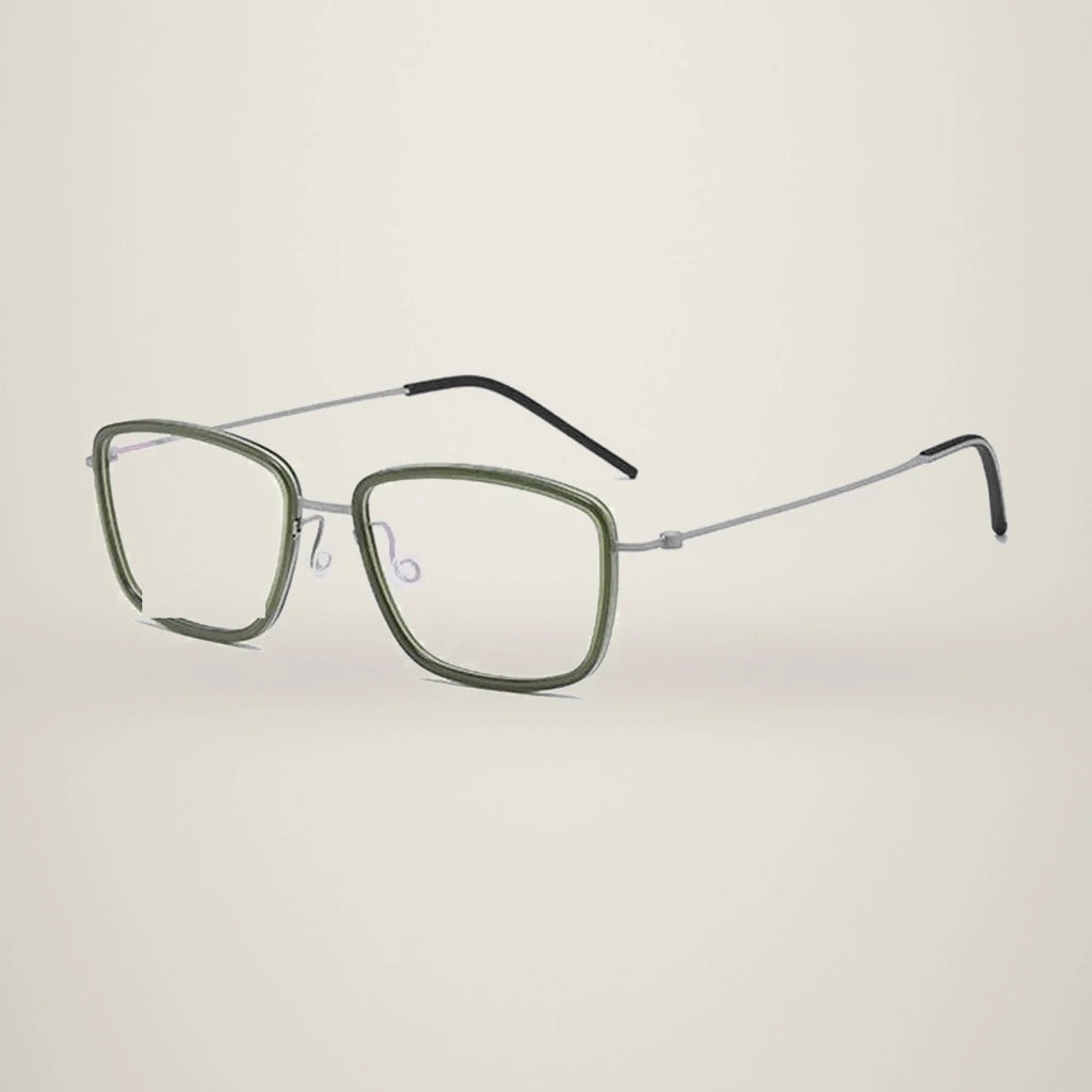 Aimee Unisex Full Rim Square Titanium Acetate Eyeglasses 5803 — view 6 | Aimee at FuzWeb