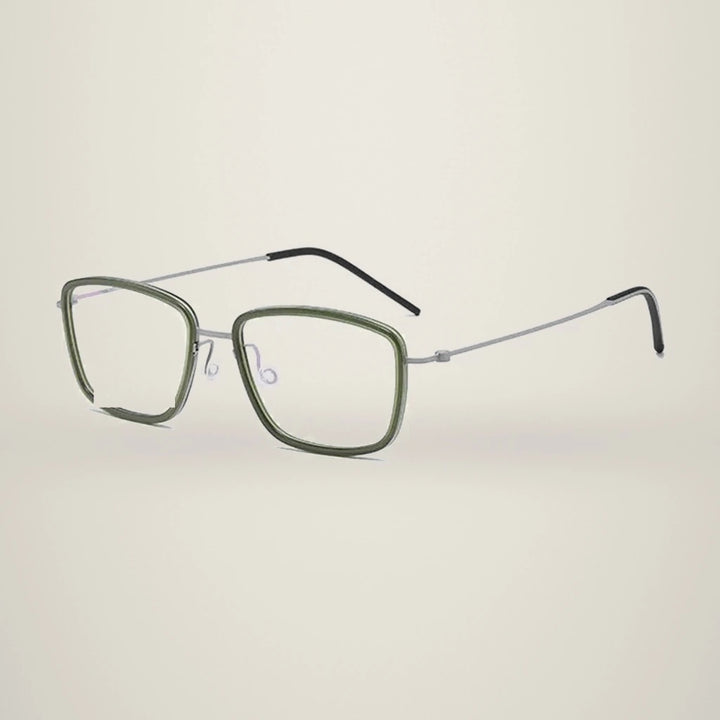 Aimee Unisex Full Rim Square Titanium Acetate Eyeglasses 5803 — view 6 | Aimee at FuzWeb