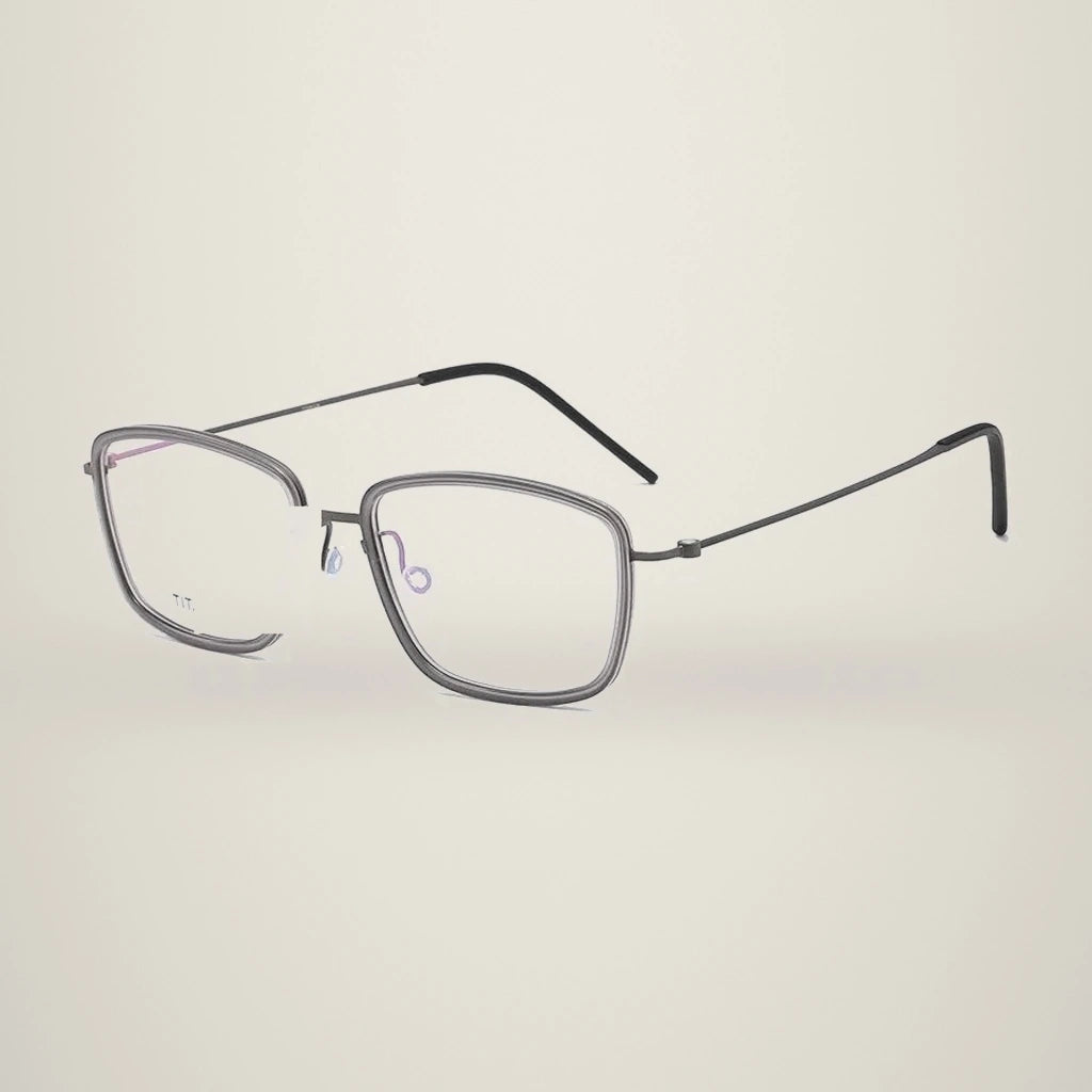 Aimee Unisex Full Rim Square Titanium Acetate Eyeglasses 5803 — view 5 | Aimee at FuzWeb