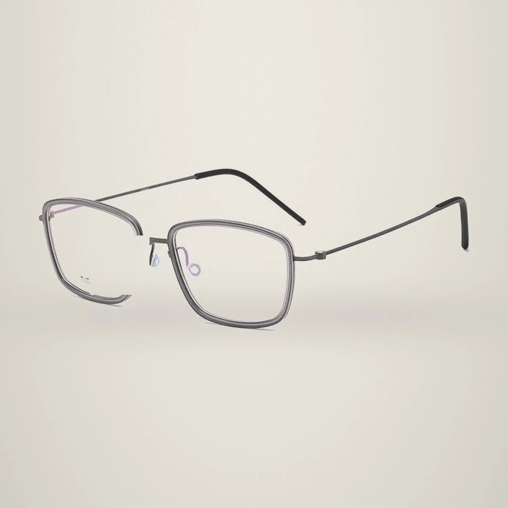 Aimee Unisex Full Rim Square Titanium Acetate Eyeglasses 5803 — view 5 | Aimee at FuzWeb