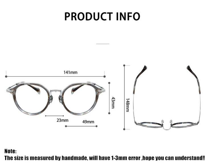 Aimee 6011 Eyeglasses — Frame Dimensions and Sizing Chart