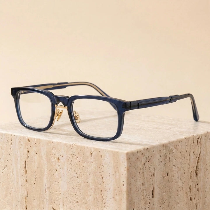Aimee Unisex Full Rim Square Acetate Eyeglasses 6555 — view 2 | Aimee at FuzWeb