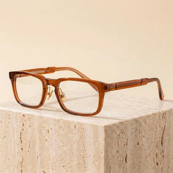 Aimee Unisex Full Rim Square Acetate Eyeglasses 6555 — view 4 | Aimee at FuzWeb