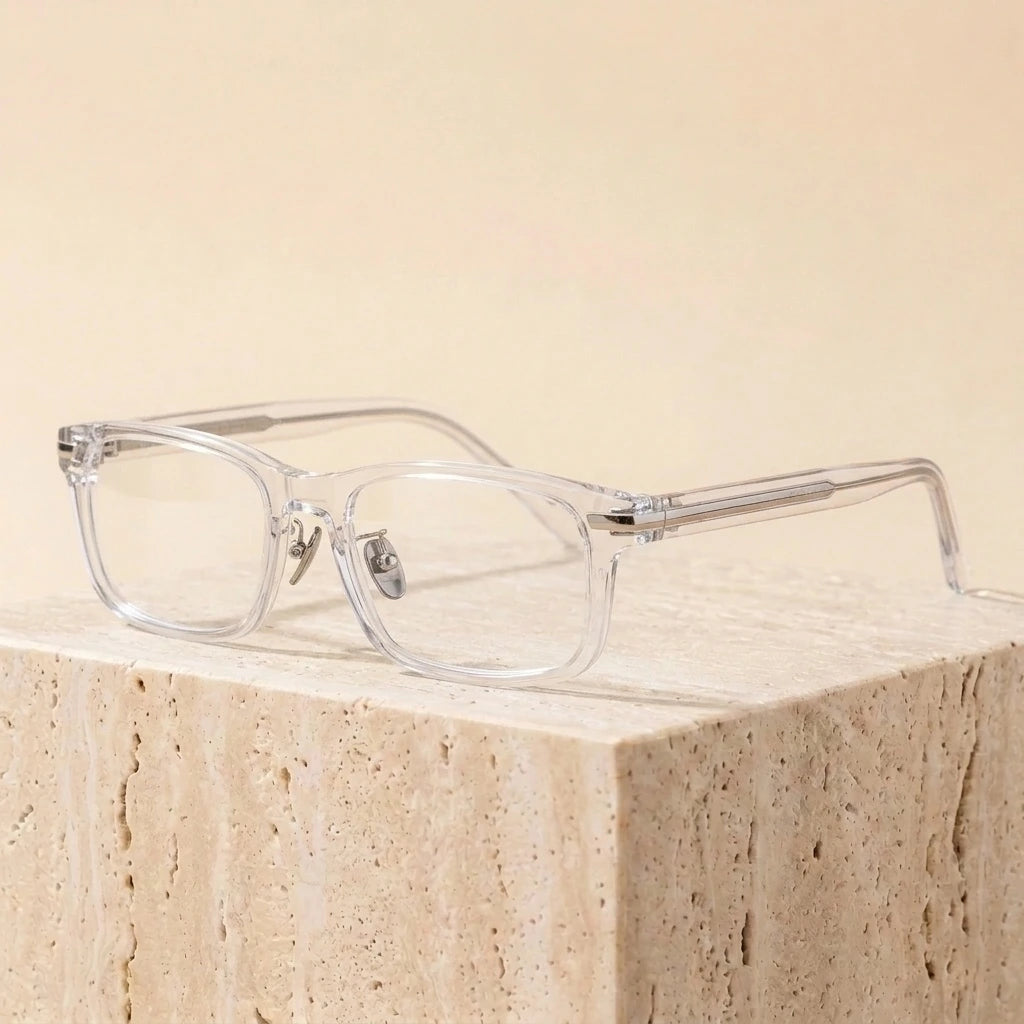 Aimee Unisex Full Rim Square Acetate Eyeglasses 6555 — view 5 | Aimee at FuzWeb