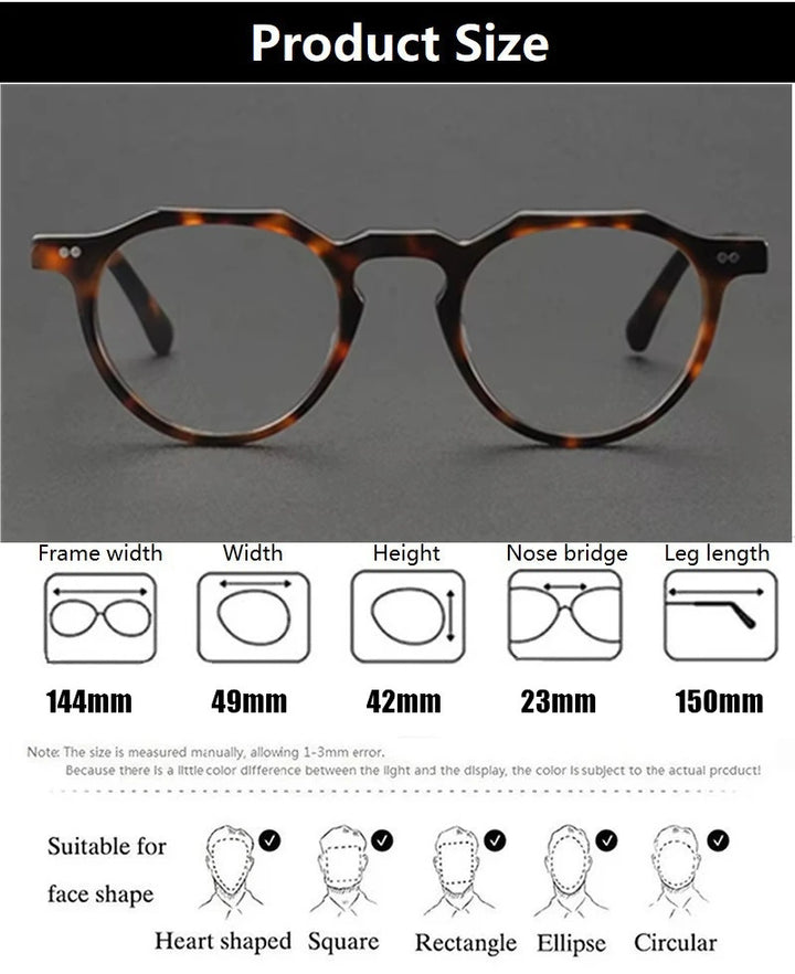 Aimee 8097 Eyeglasses — Frame Dimensions and Sizing Chart