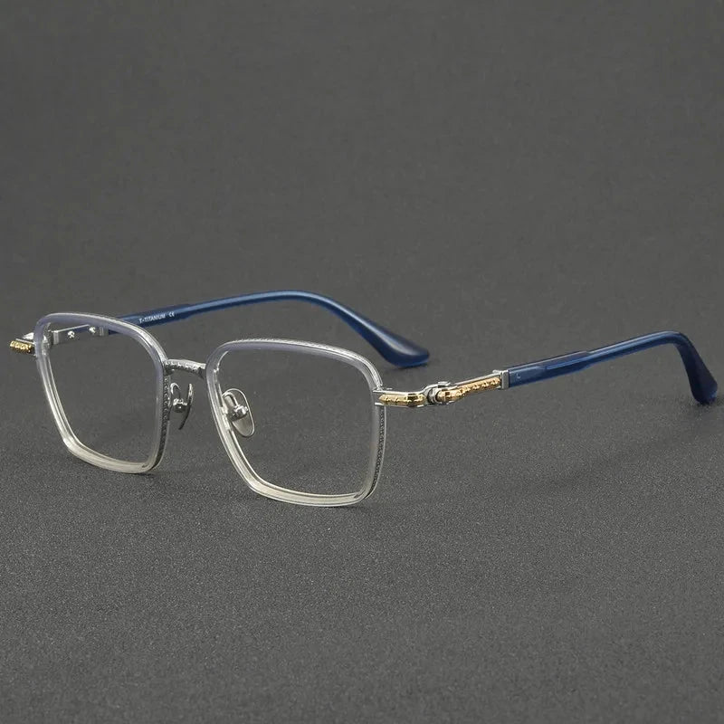 Aimee Unisex Full Rim Square Titanium Eyeglasses 81088 — view 3 | Aimee at FuzWeb