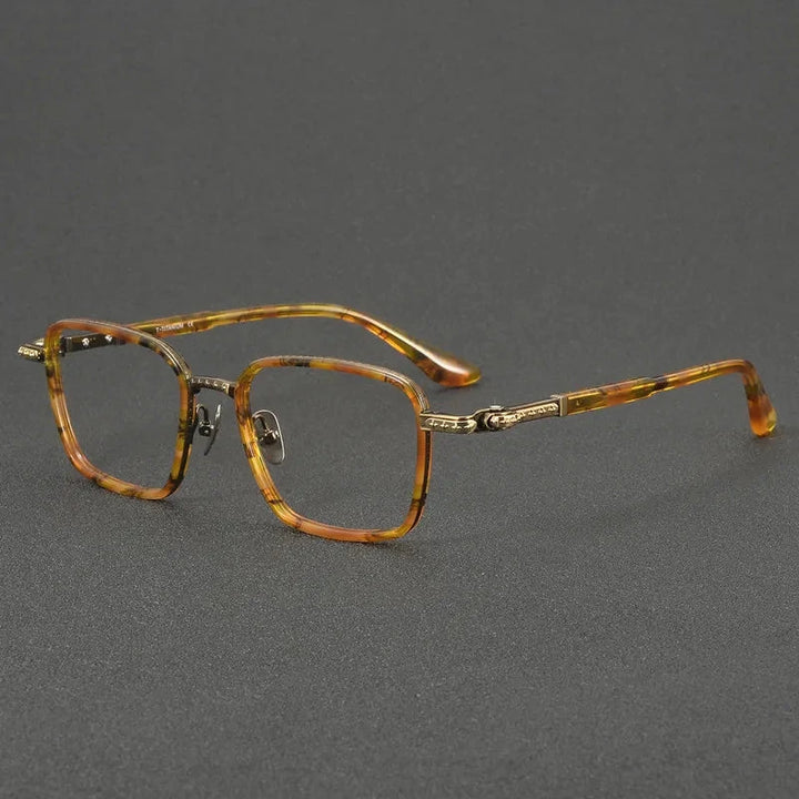 Aimee Unisex Full Rim Square Titanium Eyeglasses 81088 — view 2 | Aimee at FuzWeb