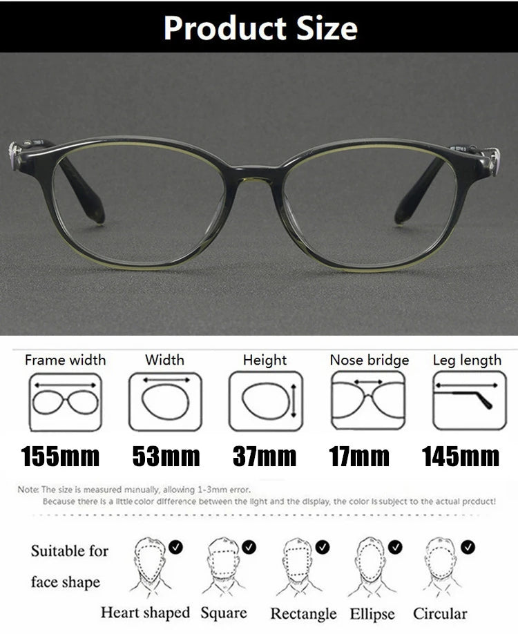 Aimee 90019 Eyeglasses — Frame Dimensions and Sizing Chart