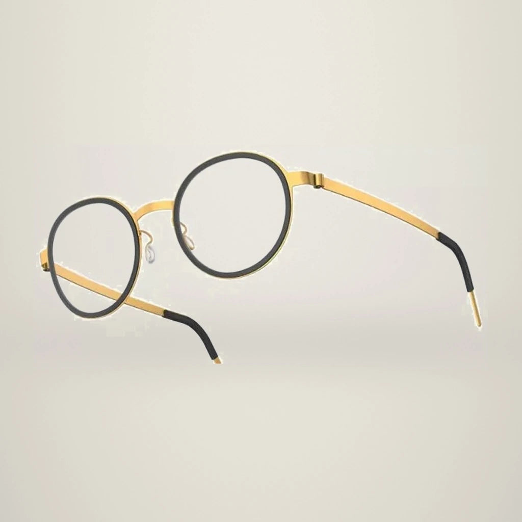 Aimee Unisex Full Rim Round Titanium Acetate Eyeglasses 9752 — view 3 | Aimee at FuzWeb