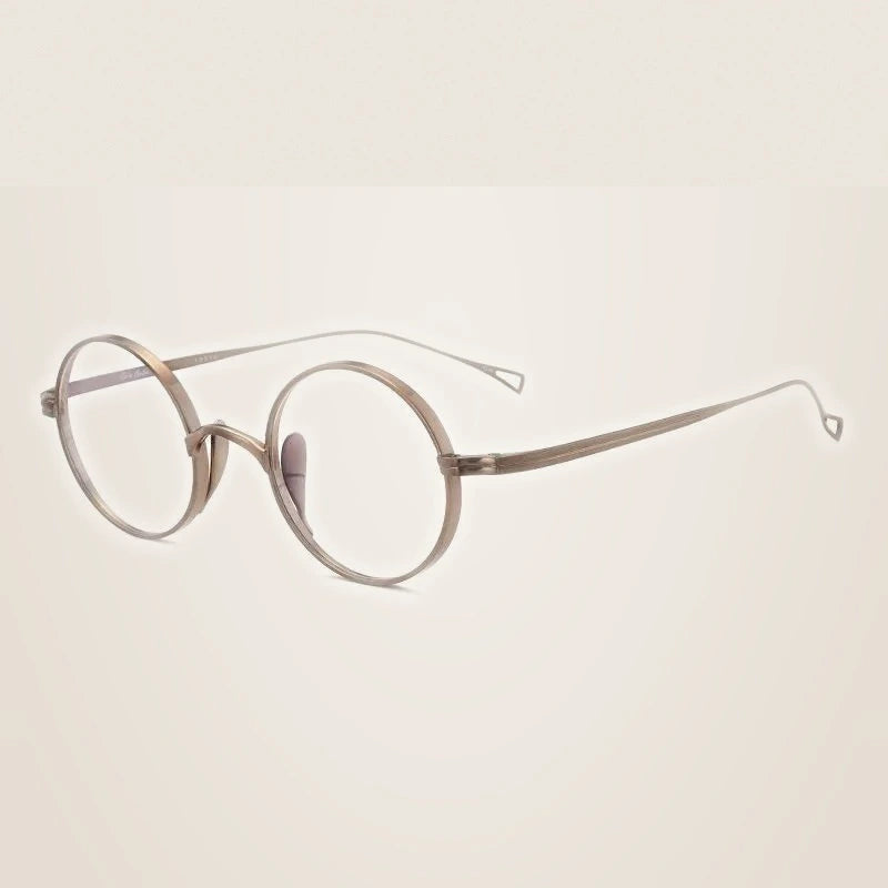 Aimee 999900 Women’s Full Rim Titanium Round Frames - Bronze