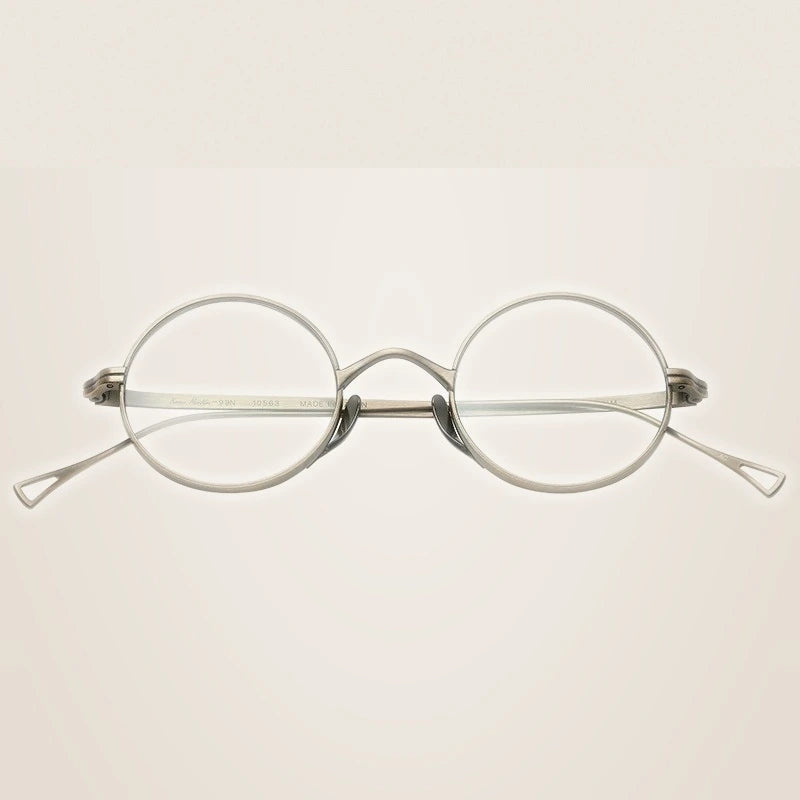 Aimee 999900 Women’s Full Rim Titanium Round Frames - Golden