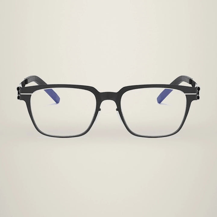 Aimee Unisex Full Rim Square Stainless Steel Eyeglasses Bo — view 5 | Aimee at FuzWeb