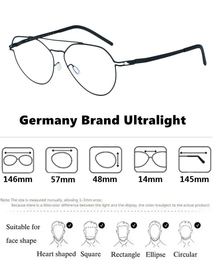 Aimee Dana Eyeglasses — Frame Dimensions and Sizing Chart