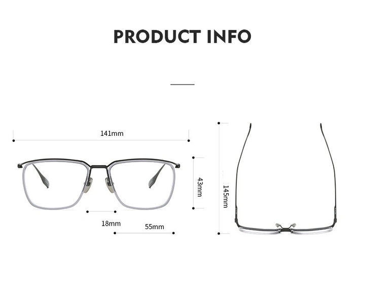 Aimee DTX106 Eyeglasses — Frame Dimensions and Sizing Chart