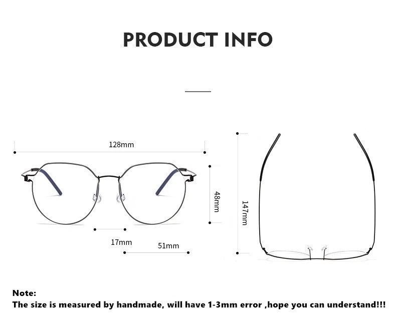 Aimee Evan Eyeglasses — Frame Dimensions and Sizing Chart