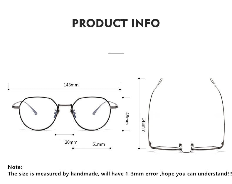 Aimee GMS846 Eyeglasses — Frame Dimensions and Sizing Chart