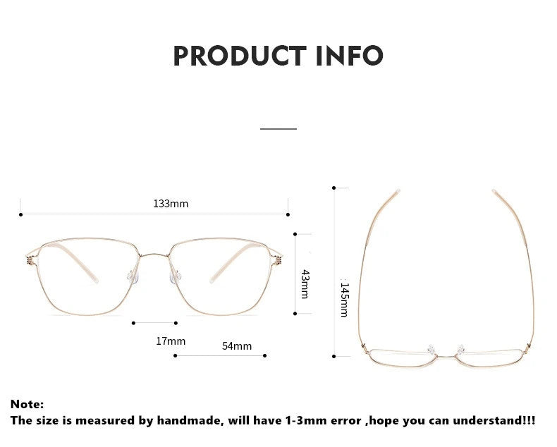Aimee Gustav Eyeglasses — Frame Dimensions and Sizing Chart