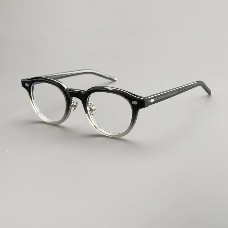 Aimee Unisex Full Rim Vintage Round Handmade Acetate Eyeglasses H152 - Gradient | Aimee at FuzWeb