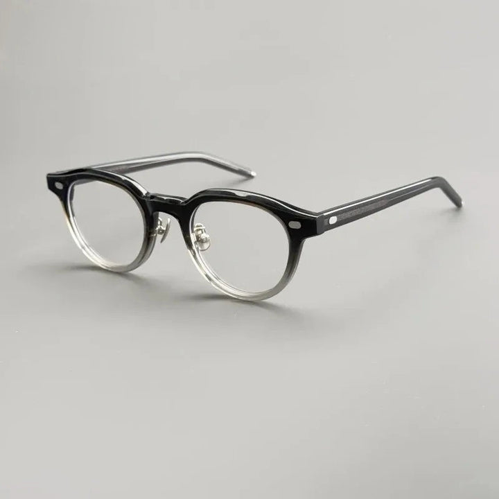Aimee Unisex Full Rim Vintage Round Handmade Acetate Eyeglasses H152 - Gradient | Aimee at FuzWeb