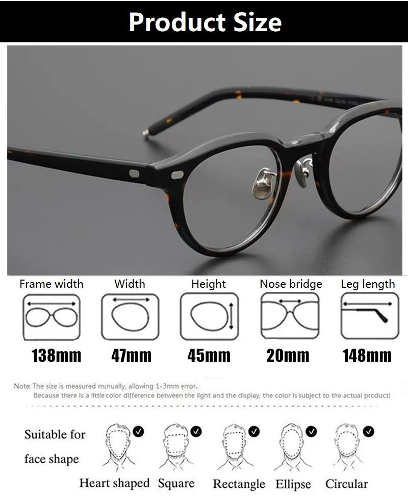Aimee H152 Eyeglasses — Frame Dimensions and Sizing Chart