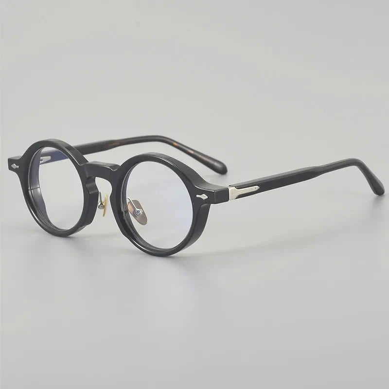 Aimee Unisex Full Rim Round Acetate Eyeglasses JMMCR-60 — view 1 | Aimee at FuzWeb