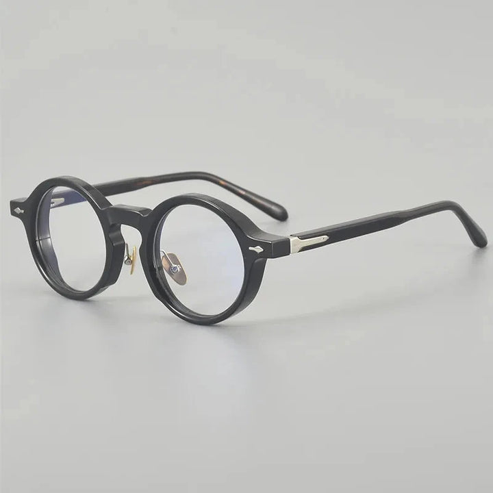 Aimee Unisex Full Rim Round Acetate Eyeglasses JMMCR-60 — view 1 | Aimee at FuzWeb