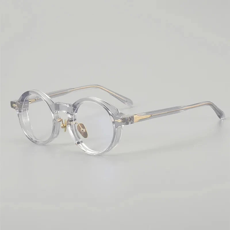 Aimee Unisex Full Rim Round Acetate Eyeglasses JMMCR-60 — view 2 | Aimee at FuzWeb
