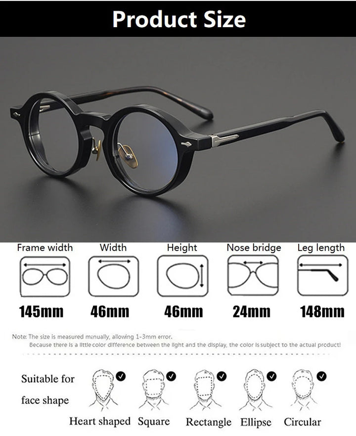 Aimee JMMCR-60 Eyeglasses — Frame Dimensions and Sizing Chart