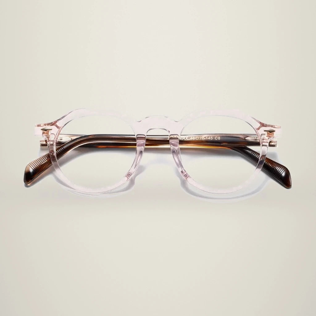 Aimee Unisex Full Rim Round Acetate Eyeglasses JMMRVRX — view 1 | Aimee at FuzWeb