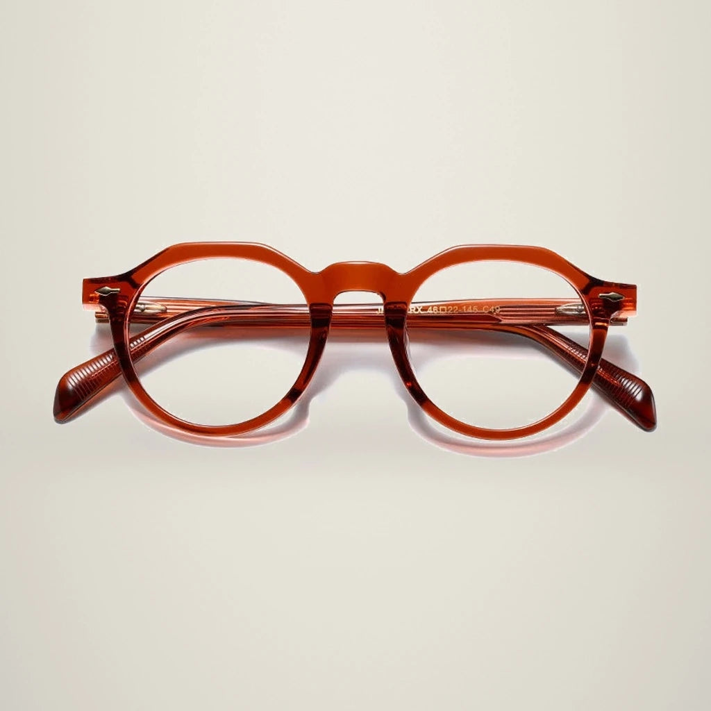 Aimee Unisex Full Rim Round Acetate Eyeglasses JMMRVRX — view 4 | Aimee at FuzWeb