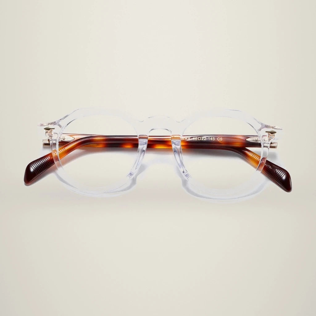 Aimee Unisex Full Rim Round Acetate Eyeglasses JMMRVRX — view 2 | Aimee at FuzWeb