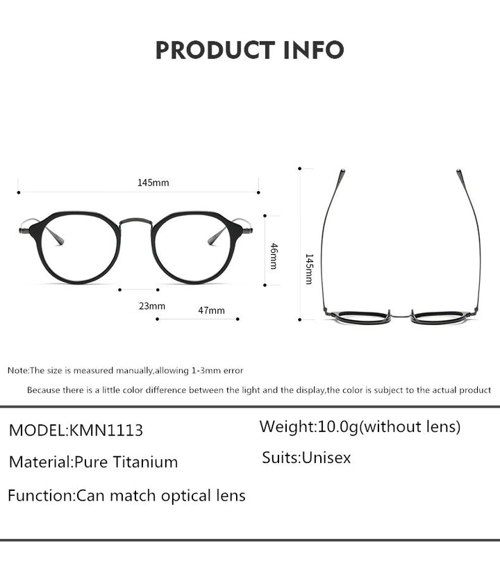 Aimee KMN1113 Eyeglasses — Frame Dimensions and Sizing Chart