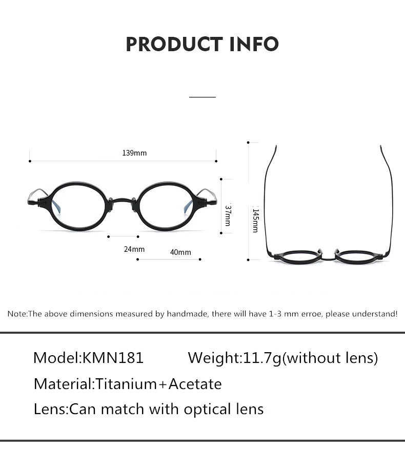 Aimee KMN181 Eyeglasses — Frame Dimensions and Sizing Chart