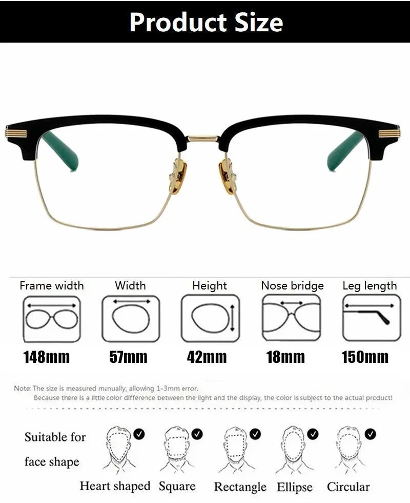 Aimee M-05BF Eyeglasses — Frame Dimensions and Sizing Chart