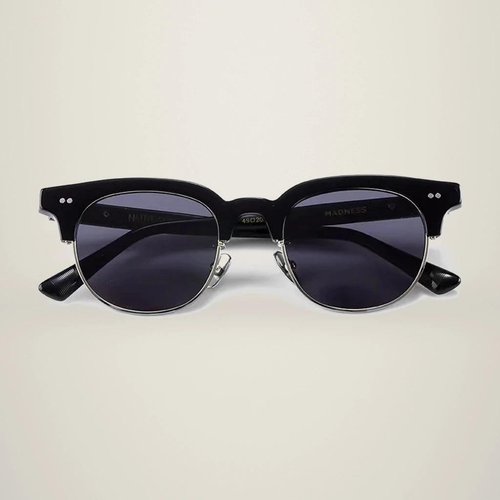 Aimee Unisex Full Rim Round Titanium Acetate Eyeglasses Mand — view 2 | Aimee at FuzWeb