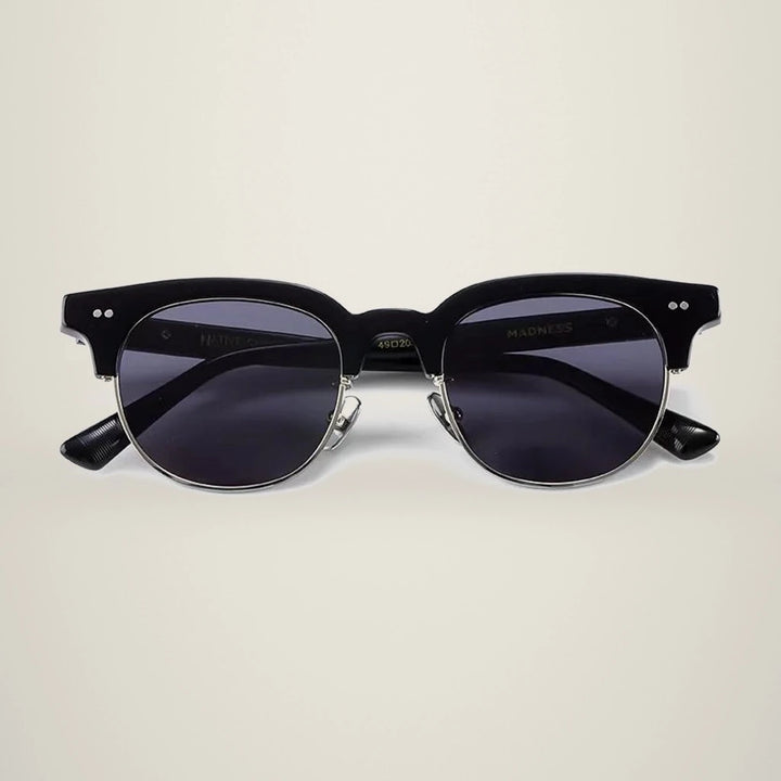 Aimee Unisex Full Rim Round Titanium Acetate Eyeglasses Mand — view 2 | Aimee at FuzWeb