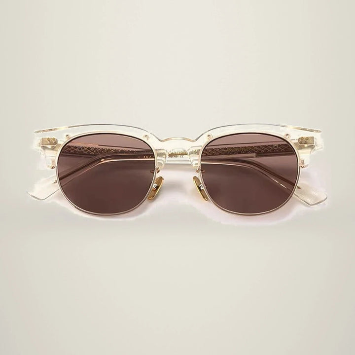Aimee Unisex Full Rim Round Titanium Acetate Eyeglasses Mand — view 6 | Aimee at FuzWeb