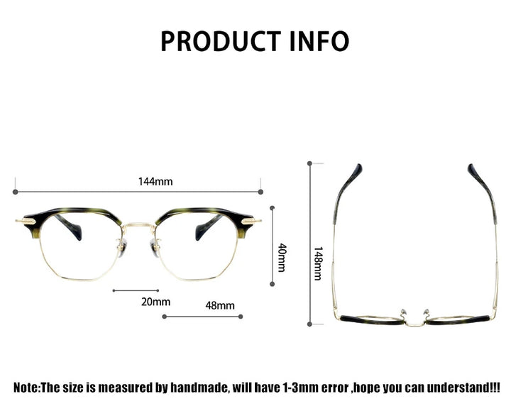 Aimee OTW6022 Eyeglasses — Frame Dimensions and Sizing Chart