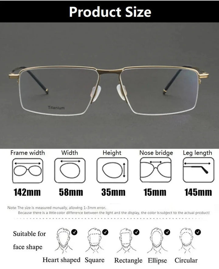 Aimee P-8736 Eyeglasses — Frame Dimensions and Sizing Chart