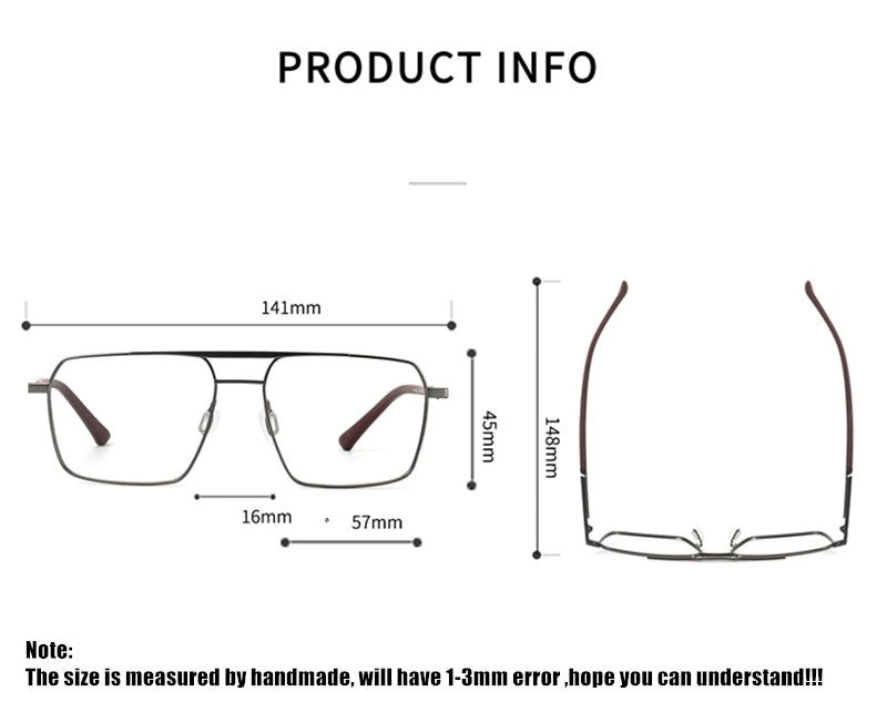 Aimee P8386 Eyeglasses — Frame Dimensions and Sizing Chart