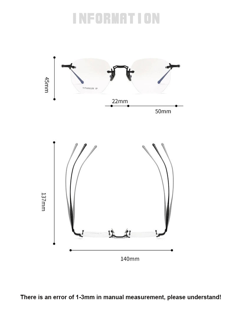 Aimee PR50 Eyeglasses — Frame Dimensions and Sizing Chart