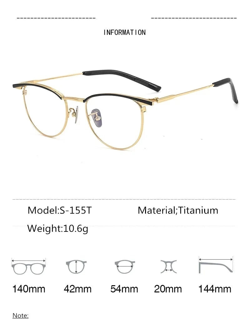 Aimee S-155T Eyeglasses — Frame Dimensions and Sizing Chart