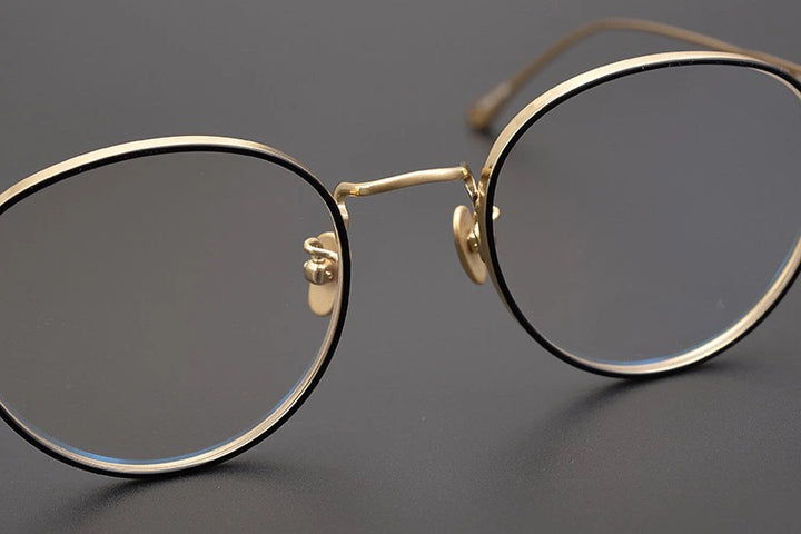 Aimee Unisex Full Rim Oval Round Titanium Eyeglasses 84511 - Size Chart
