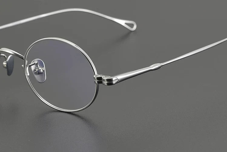 Aimee Unisex Full Rim Oval Round Titanium Eyeglasses 50501 - Size Chart
