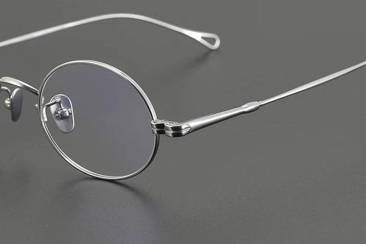 Aimee Unisex Full Rim Oval Round Titanium Eyeglasses 50501 - Size Chart