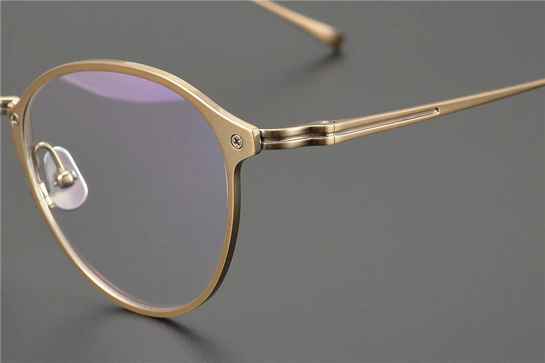 Aimee Unisex Full Rim Round Acetate Titanium Eyeglasses 18045 - Size Chart