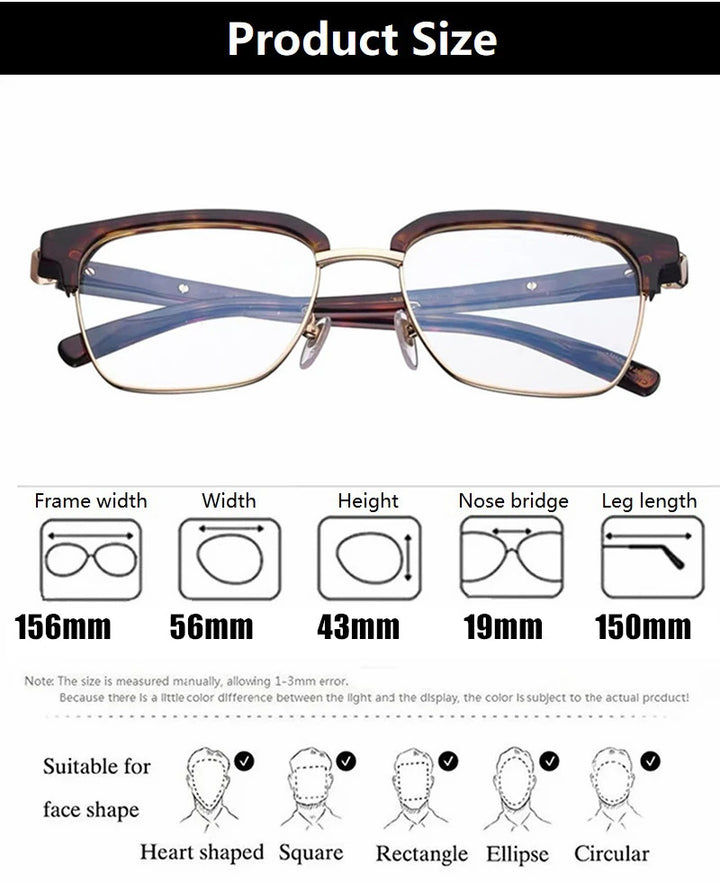 Aimee VCHM26J Eyeglasses — Frame Dimensions and Sizing Chart